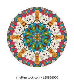 Hand drawn mandalas. Decorative elements. Vector illustration. Oriental pattern. Islam, Arabic, Indian, turkish, pakistan, chinese, ottoman motifs
