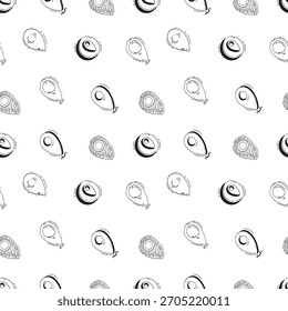 handgezeichnete Karte Pins Zeichen Position nahtloses Muster Hintergrund