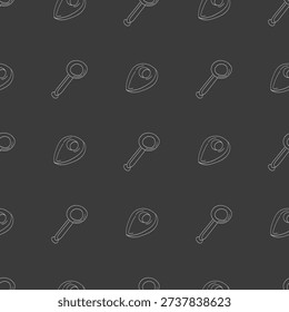 hand drawn map pins sign location seamless pattern background