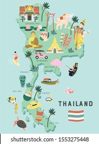 46+ Thailand Map Cartoon Images