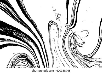 Hand drawn marbling illustration technique. Ebru ink texture.  Watercolor stains, abstract background, traditional Turkish painting art. Book cover design, party invitation flyer, suminagashi art. 