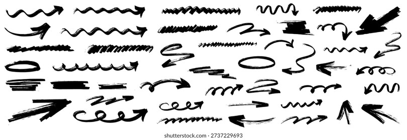 Hand drawn marker highlight on paper with bold underline strokes, clean line shapes and arrow cues, modern marker highlight style with underline accents.