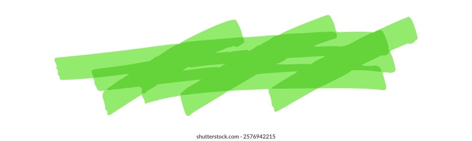 Hand drawn marker highlight stroke