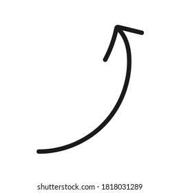 Hand Drawn Marker Icon. Arrow, circle, delete, line, marker, smudge, up, down, thin line web symbol on white background - vector illustration eps10