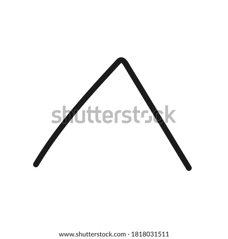 Hand Drawn Marker Icon. Arrow, circle, delete, line, marker, smudge, up, down, thin line web symbol on white background - vector illustration eps10