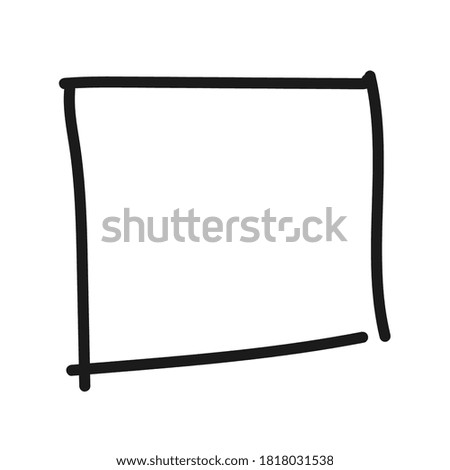 Hand Drawn Marker Icon. Arrow, circle, delete, line, marker, smudge, up, down, thin line web symbol on white background - vector illustration eps10