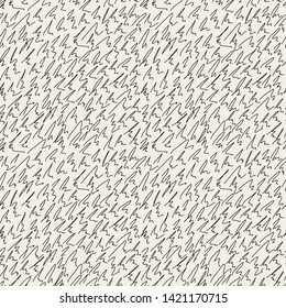 Hand drawn marker and ink seamless patterns. Hand drawn squiggle doodle. Scribble for children