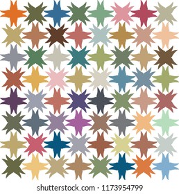 Hand drawn marker lines based ornate pattern in vibrant, colorful shades
