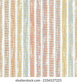 Hand drawn marker scribble based pattern, in vivid tones slub textured green yellow,beige stripes