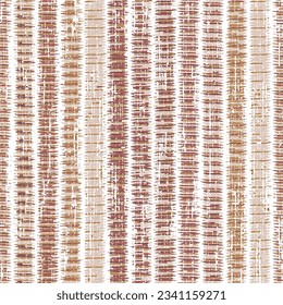 Hand drawn marker scribble based pattern, in vivid tones slub textured brown stripes