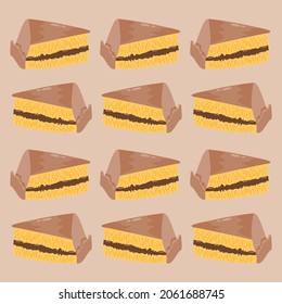 patrón sin fisuras de martabak dibujado a mano