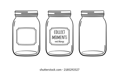 
hand drawn Mason jar 3