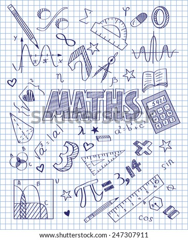 Hand drawn Mathematics set