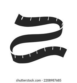 Hand drawn Measuring tape vector illustration