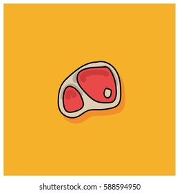 Hand Drawn Meat Icon