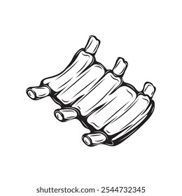 Hand Drawn Meat Illustration - 04