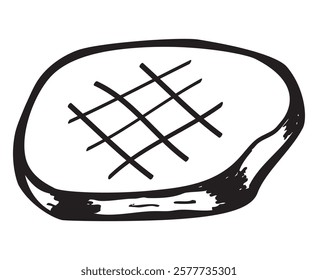Hand Drawn Meat Sketch Vector Illustration