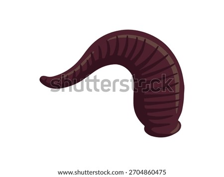 Hand Drawn Medicinal Leech Illustration