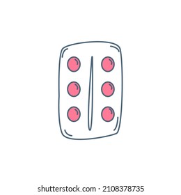 Hand drawn medicine icon. Medical sketch collection. Healthcare, pharmacy doodle icon. Vector illustration.