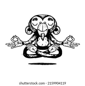 4,623 Meditation monkey Images, Stock Photos & Vectors | Shutterstock