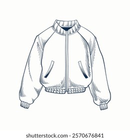 Hand drawn men's clothes Illustration