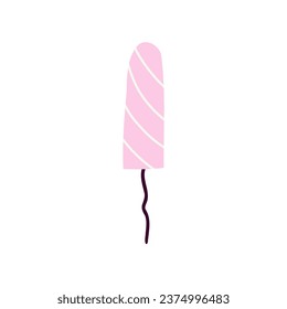 Hand drawn menstrual tampon. Vector flat illustration isolated on white background