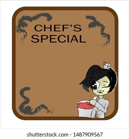 Hand Drawn Menu  Card Vector
