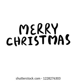 Hand drawn Merry Christmas