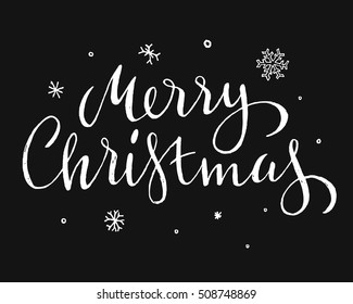 Hand drawn Merry Christmas