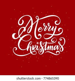 Merry Christmas Typography Vector Design Greeting Stock Vector (Royalty ...