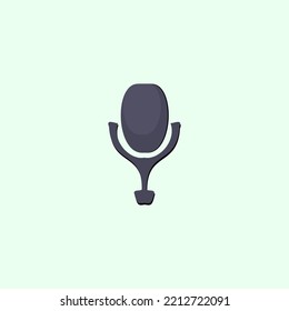 hand drawn mic icon vector illustration.