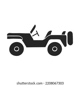 Hand drawn Military vehicle vector illustration