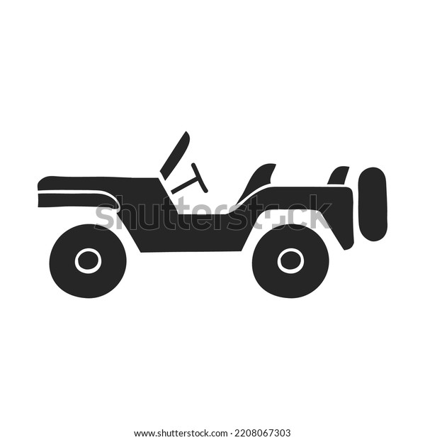 Hand Drawn Military Vehicle Vector Illustration Stock Vector (Royalty ...