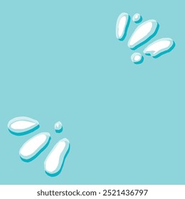 Dibujado a mano ilustración de salpicadura de leche blanca Vector de dibujo