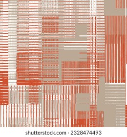 hand drawn minimal abstract geometric plaid pattern. collage contemporary print. fashionable template for design in vector