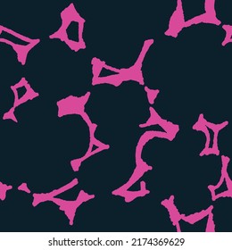 Hand drawn minimal abstract organic shapes pattern. Collage contemporary print. Fashionable template for design. Vector illustration