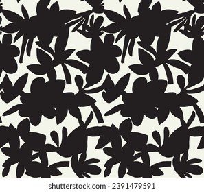 Hand drawn minimal abstract organic shapes pattern. Fashionable template for design, women fashion print design. 
