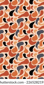 Hand drawn minimal abstract shapes pattern. Collage contemporary print. Fashionable template for design.