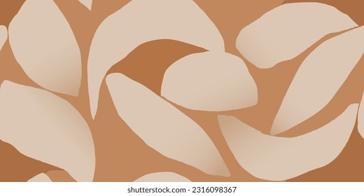 Handgezeichnete, minimale abstrakte Formen Muster. Weich warme, schöne Collage zeitgenössischer Druck. Modische Vorlage für Design.