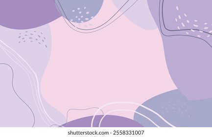 Hand drawn minimal background. Hand drawn abstract shape background.