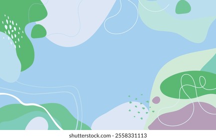 Hand drawn minimal background. Hand drawn abstract shape background.