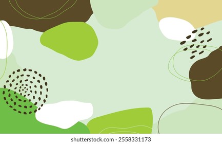 Hand drawn minimal background. Hand drawn abstract shape background.