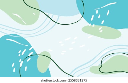 Hand drawn minimal background. Hand drawn abstract shape background