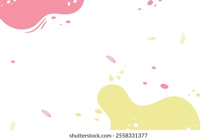Hand drawn minimal background. Hand drawn abstract shape background