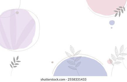 Hand drawn minimal background. Hand drawn abstract shape background