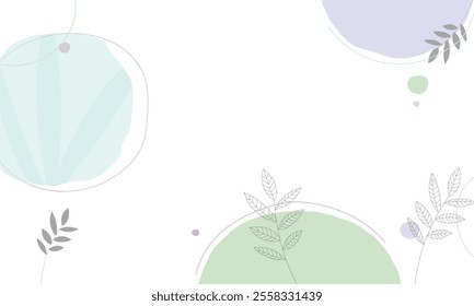 Hand drawn minimal background. Hand drawn abstract shape background