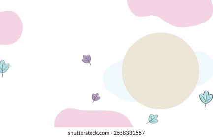 Hand drawn minimal background. Hand drawn abstract shape background