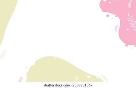 Hand drawn minimal background. Hand drawn abstract shape background