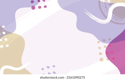Hand drawn minimal background. Hand drawn abstract shape background.
