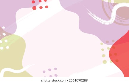 Hand drawn minimal background. Hand drawn abstract shape background.